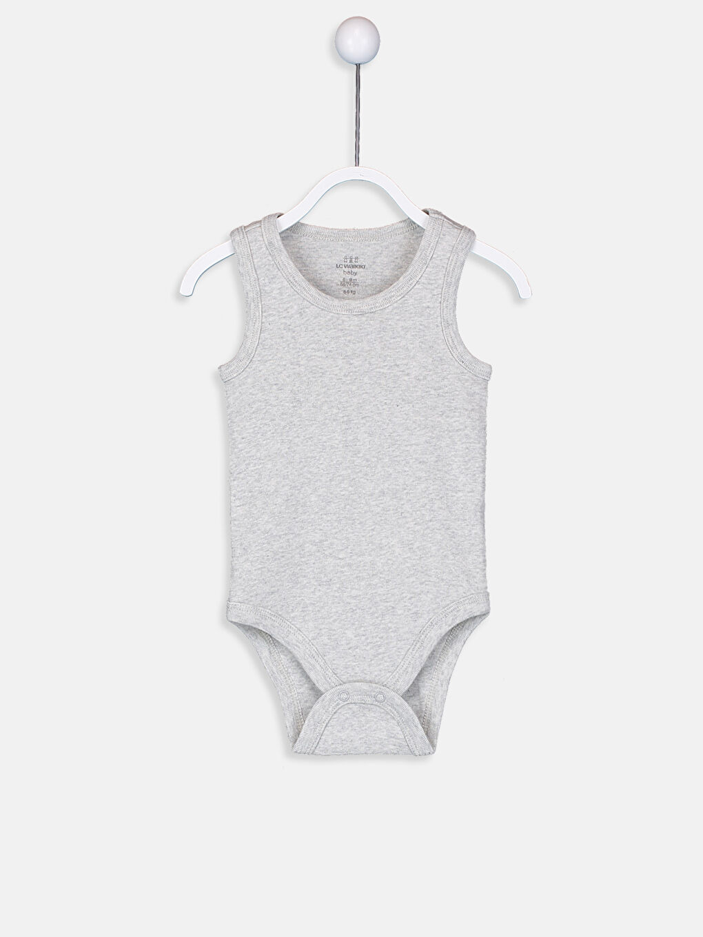 Beyaz Erkek Bebek Pamuklu Çıt Çıtlı Body