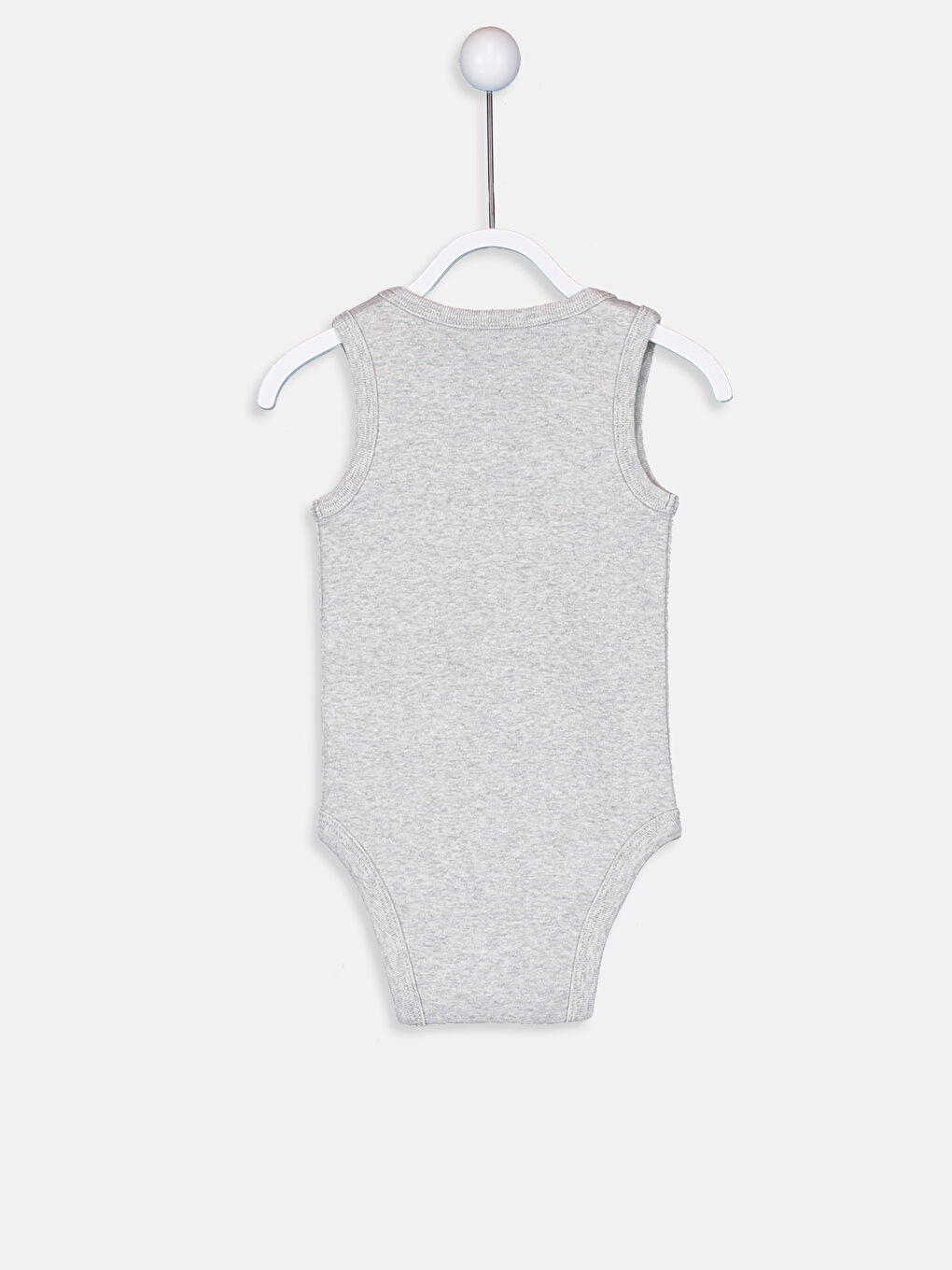 Beyaz Erkek Bebek Pamuklu Çıt Çıtlı Body-1