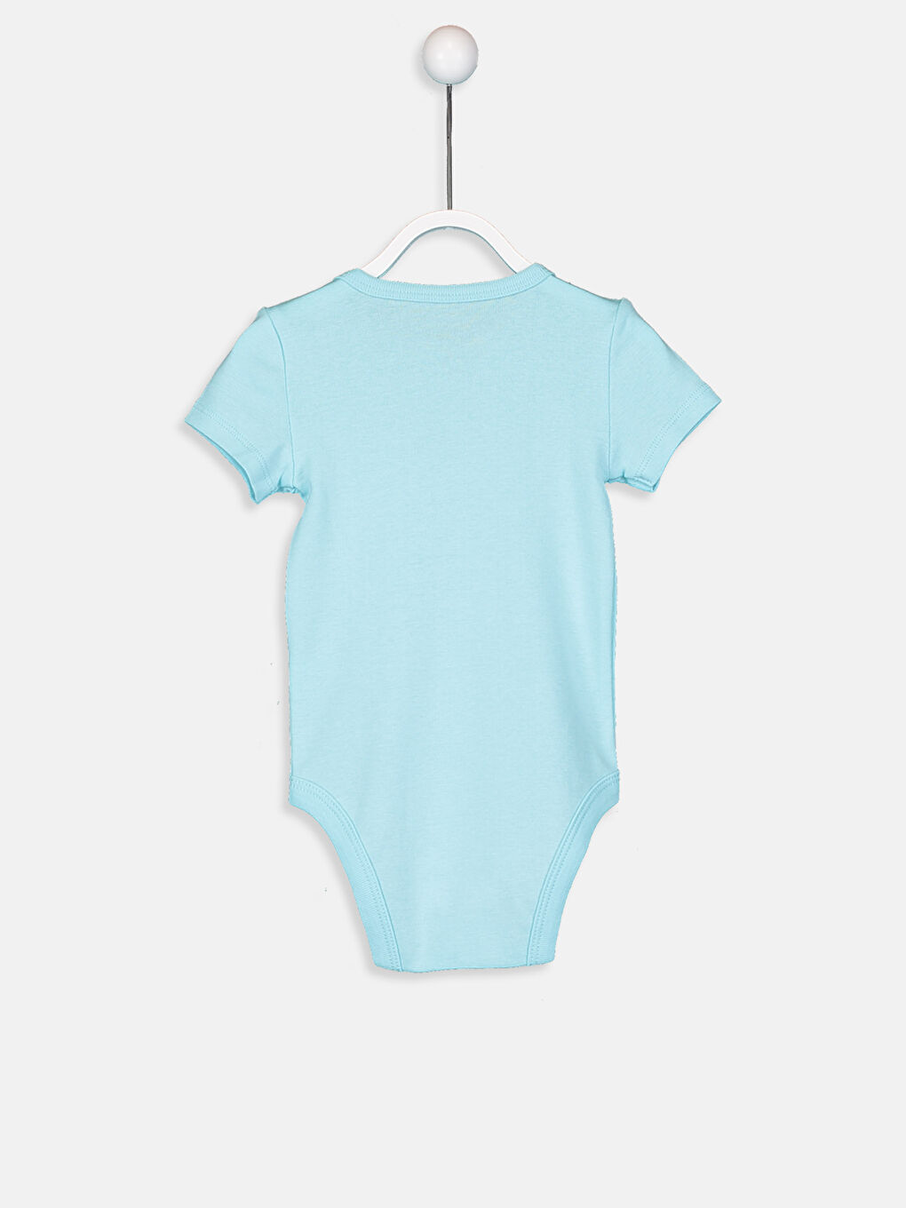 Turkuaz Erkek Bebek Pamuklu Çıt Çıtlı Body-1