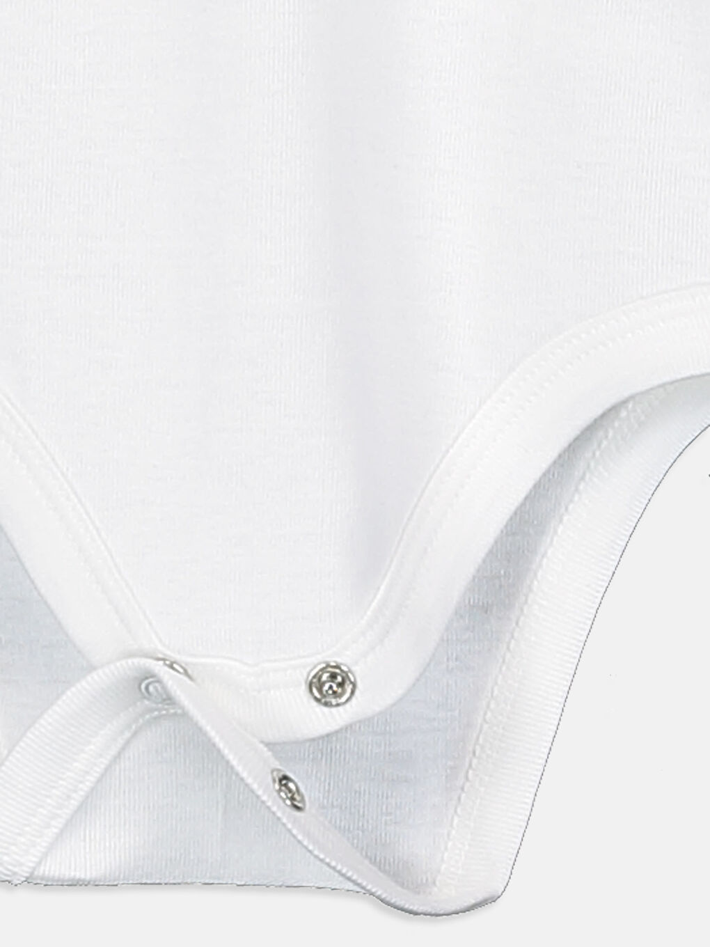 Beyaz Erkek Bebek Pamuklu Çıt Çıtlı Body-2