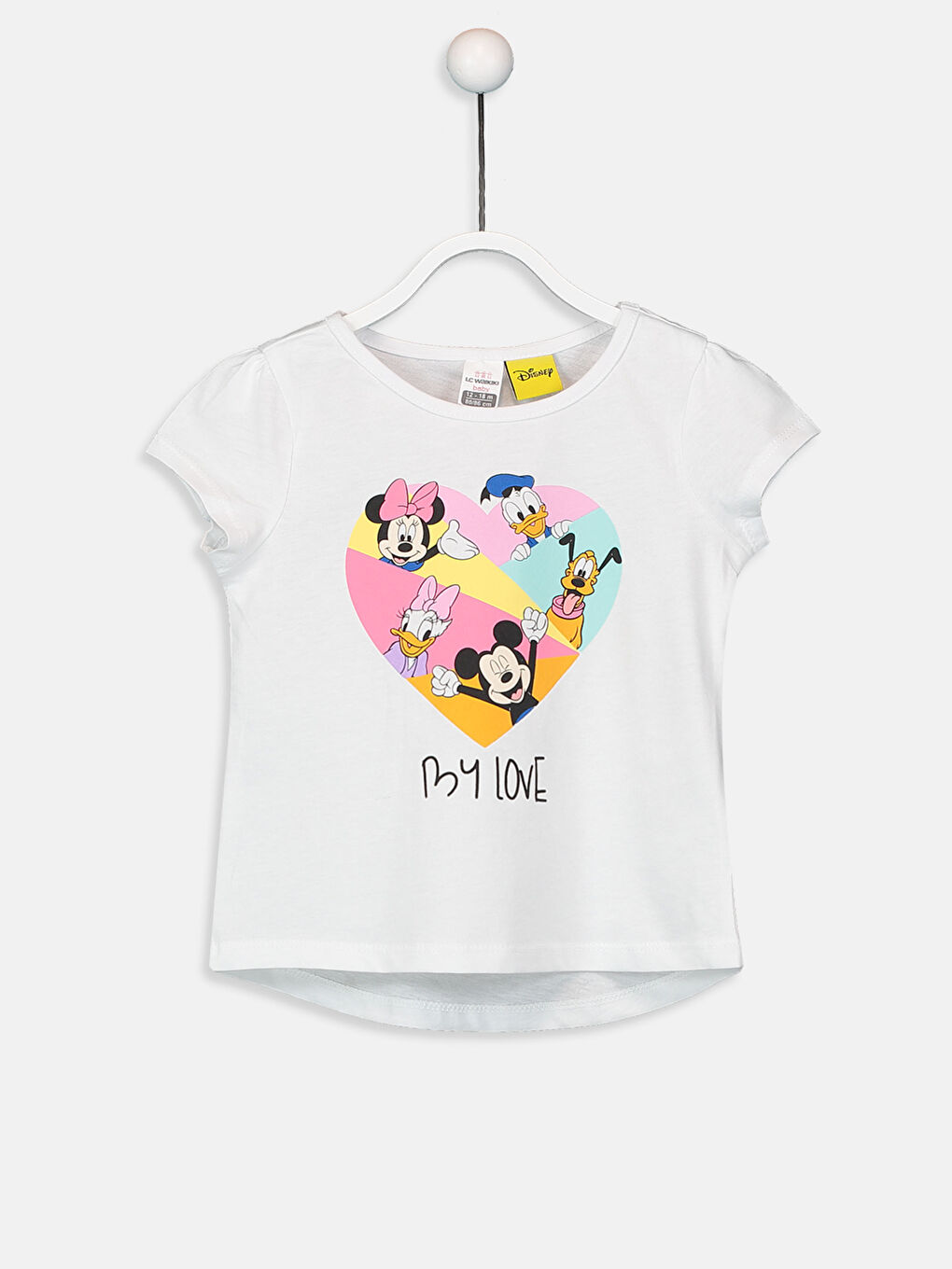 طقم أطفال بناتي ليقينز مع تيشيرت بطبعة ديزني-3