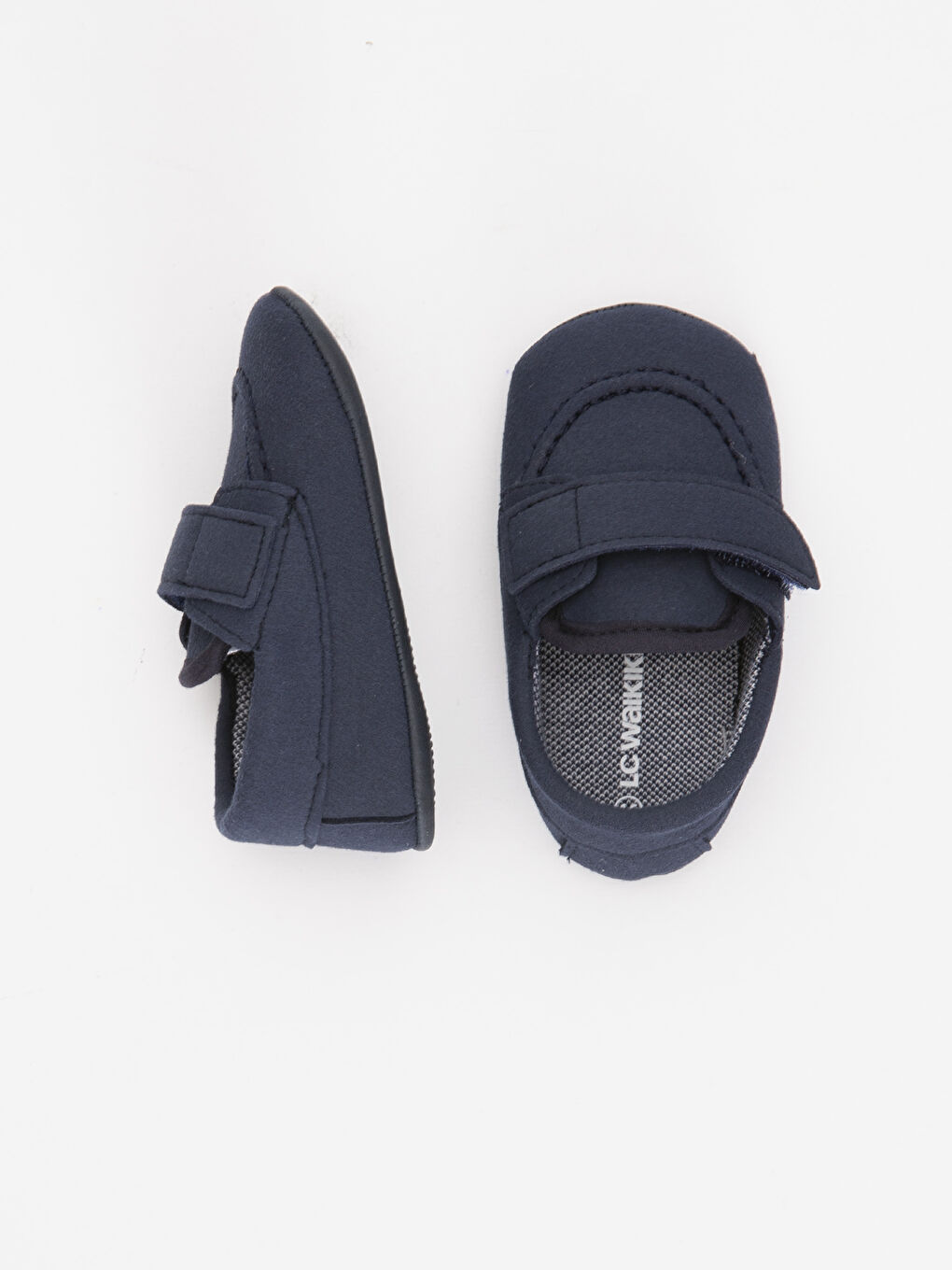 Lacivert Erkek Bebek Cırt Cırtlı Yürüme Öncesi Ev Ayakkabısı-1