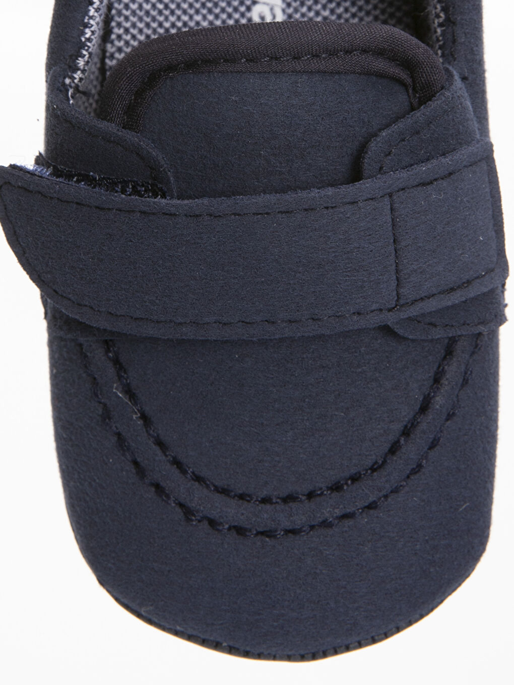 Lacivert Erkek Bebek Cırt Cırtlı Yürüme Öncesi Ev Ayakkabısı-4