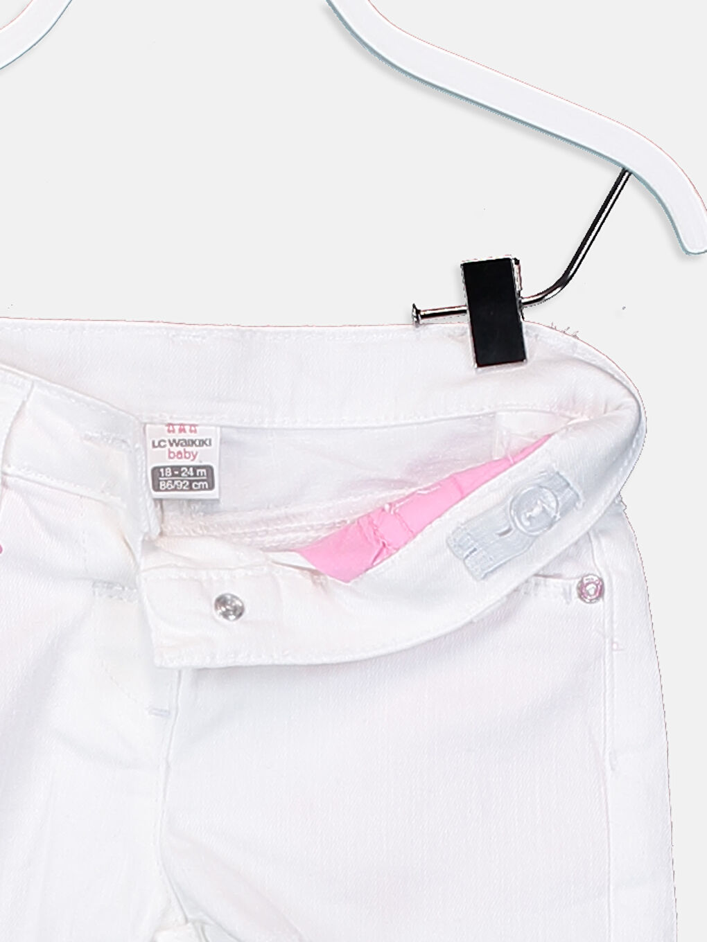 Baby Girl WHITE Shorts-2