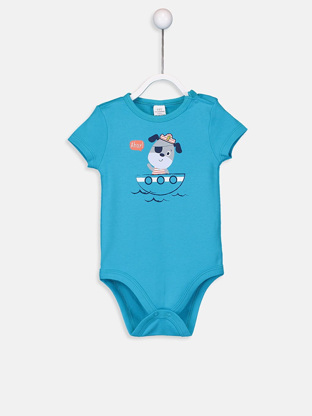 Beyaz Erkek Bebek Çıtçıtlı Body 2'li-3