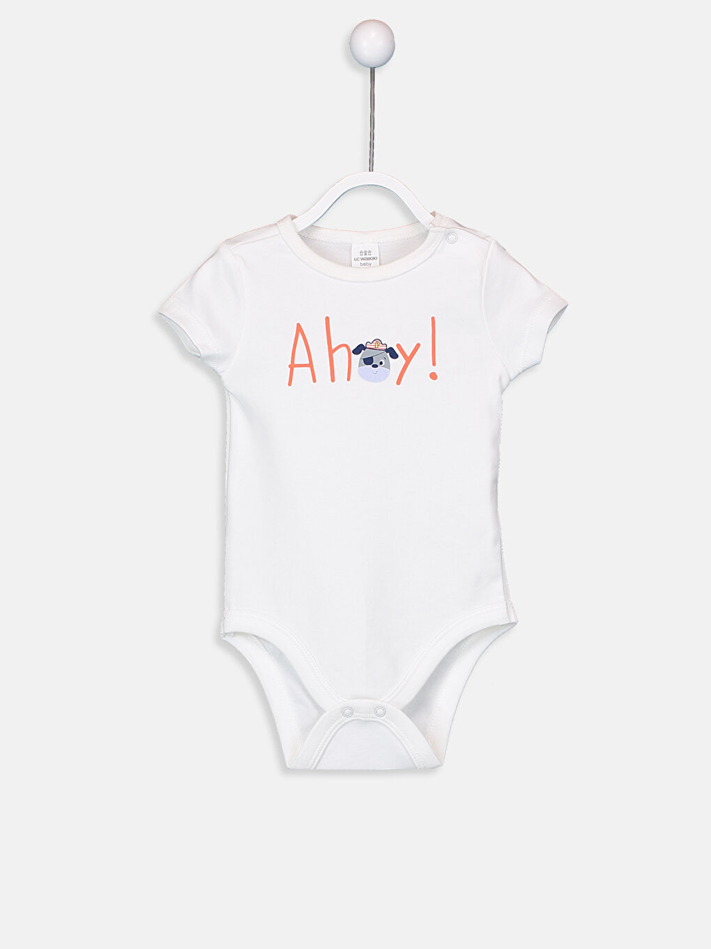 Beyaz Erkek Bebek Çıtçıtlı Body 2'li-4