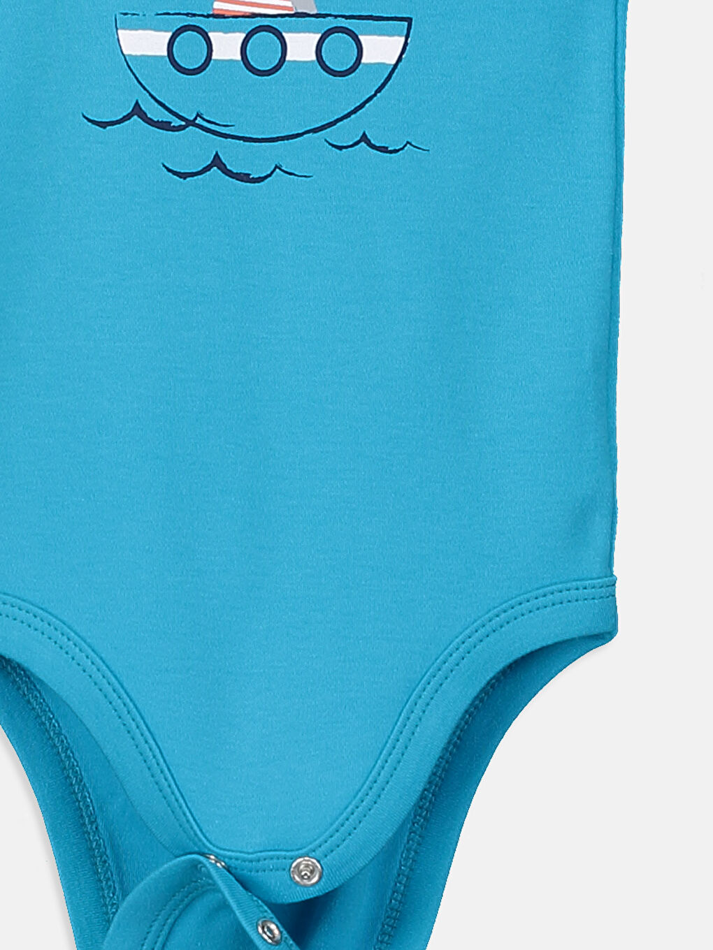 Beyaz Erkek Bebek Çıtçıtlı Body 2'li-5