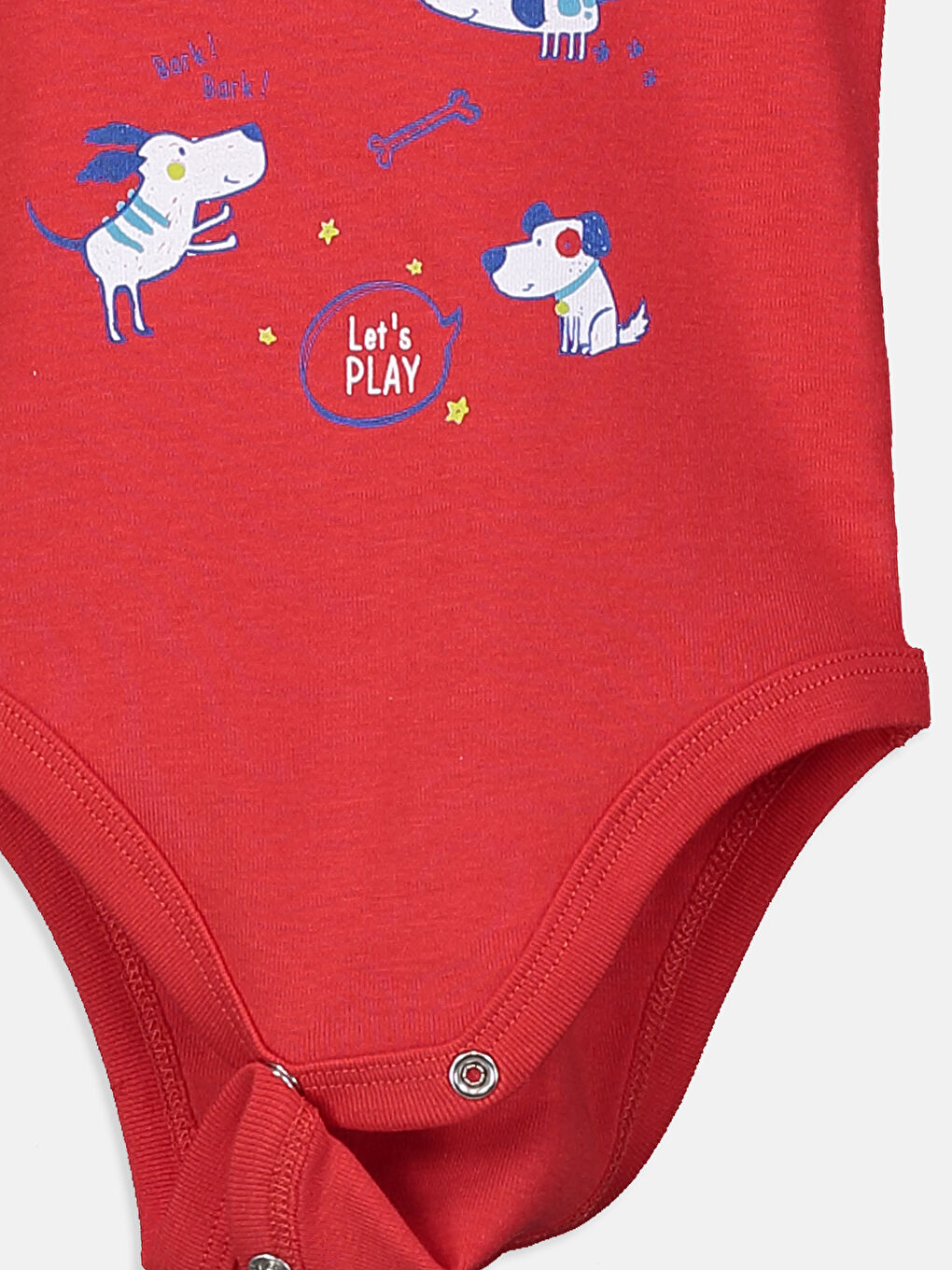 Kırmızı Erkek Bebek Çıtçıtlı Body 2'li-5