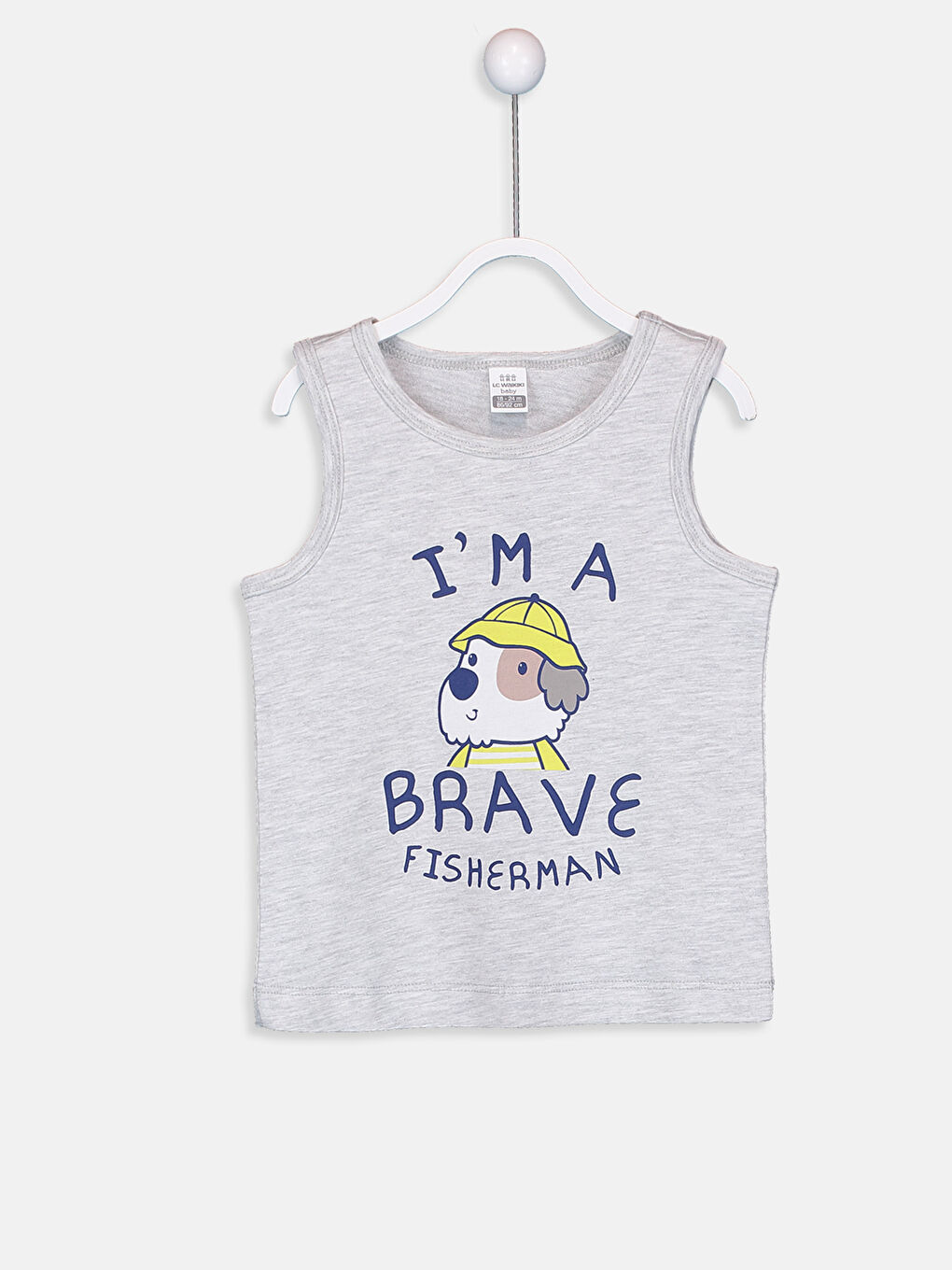 Beyaz Erkek Bebek Baskılı Pamuklu Atlet 2'li-2