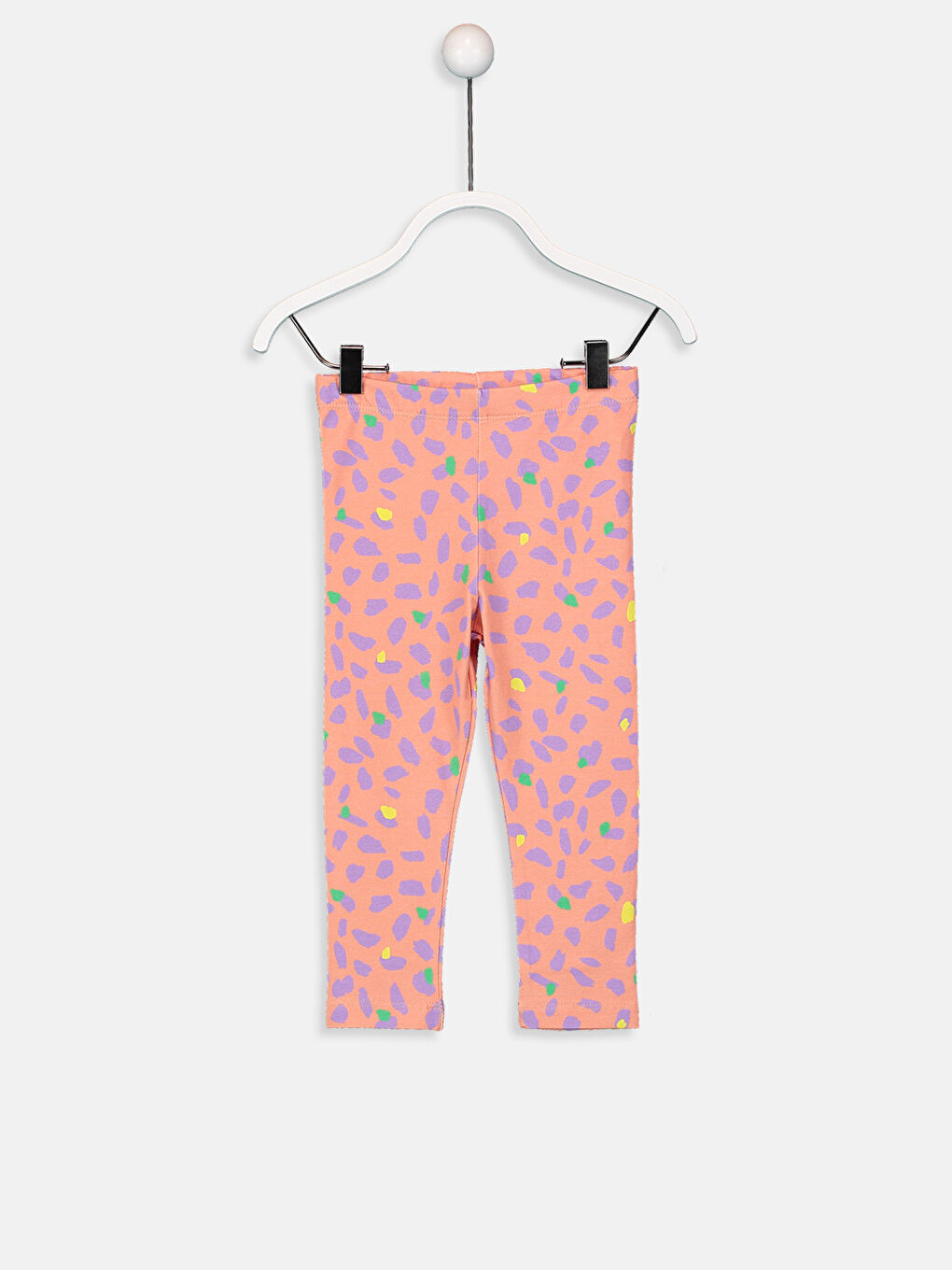 Turuncu Baskılı Tayt-1