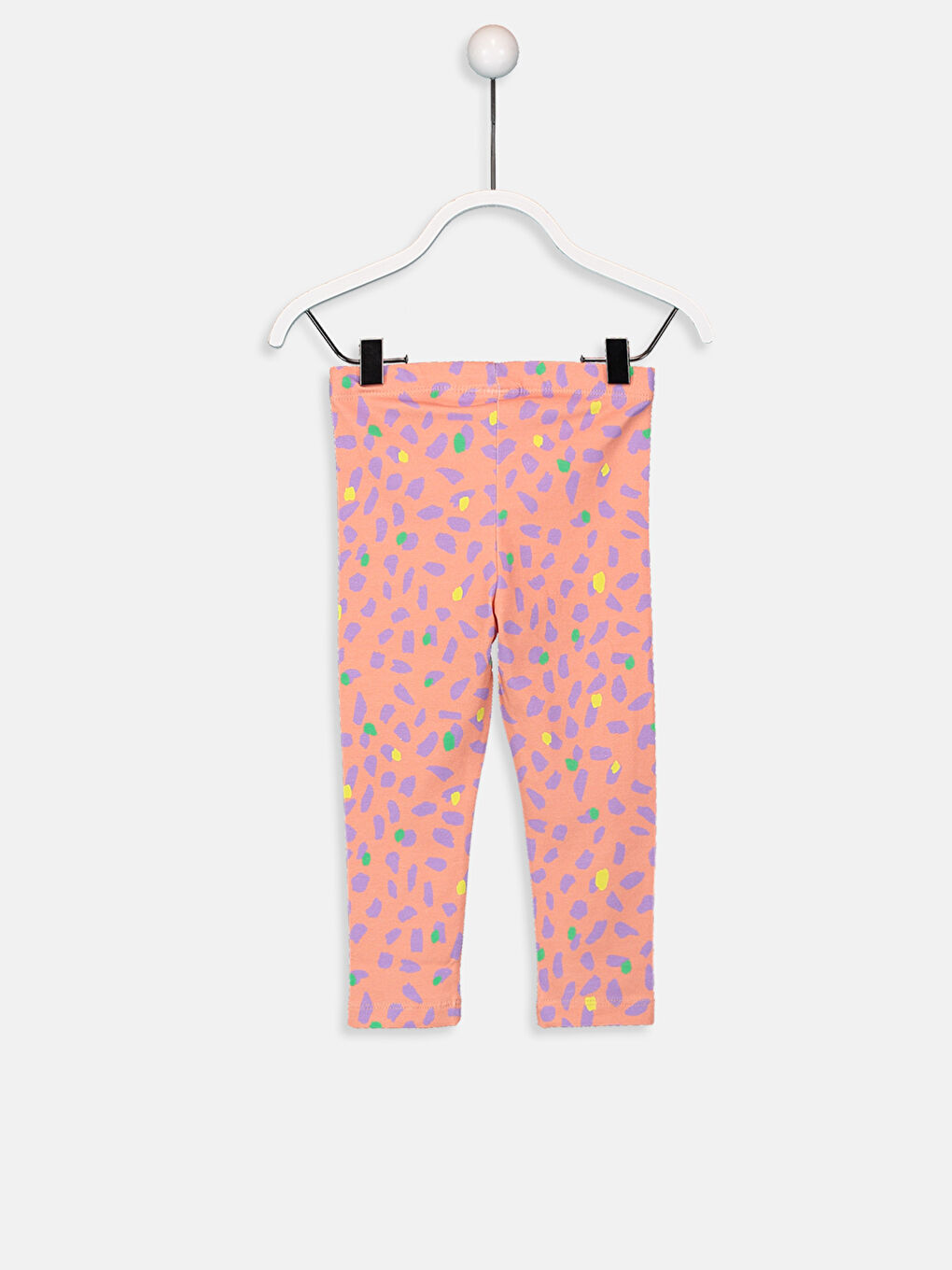 Turuncu Baskılı Tayt-2