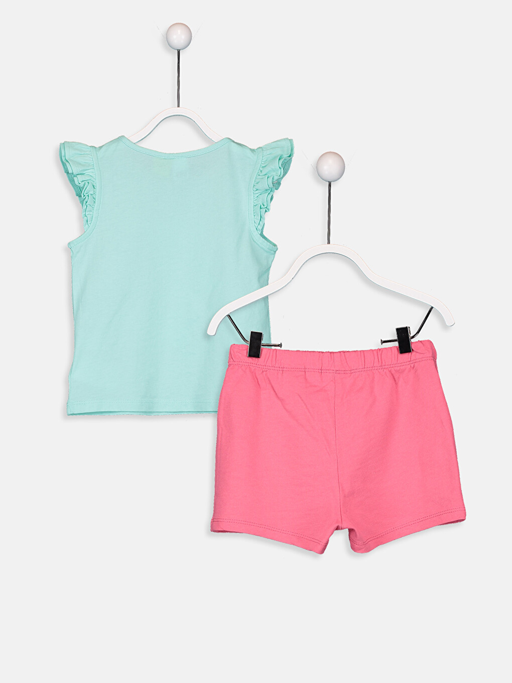 Baby Girl's Daisy Duck Printed T-shirt And Shorts-1