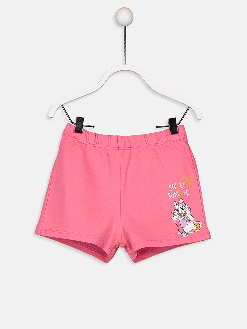 Baby Girl's Daisy Duck Printed T-shirt And Shorts-3