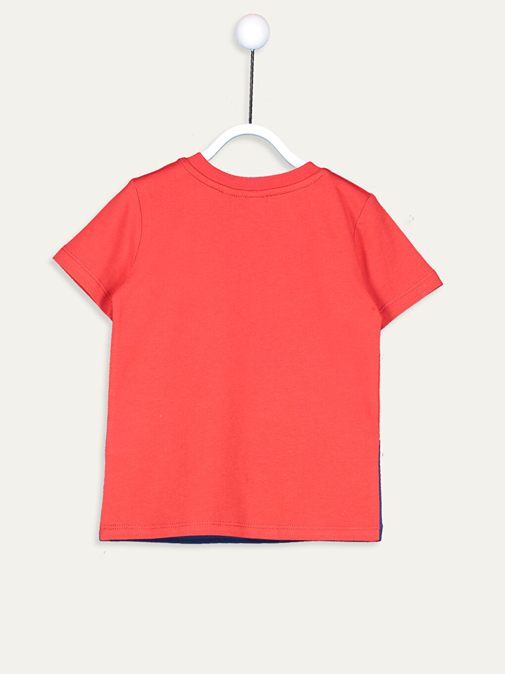 Kırmızı Bisiklet Yaka Kısa Kollu Erkek Bebek Tişört-1