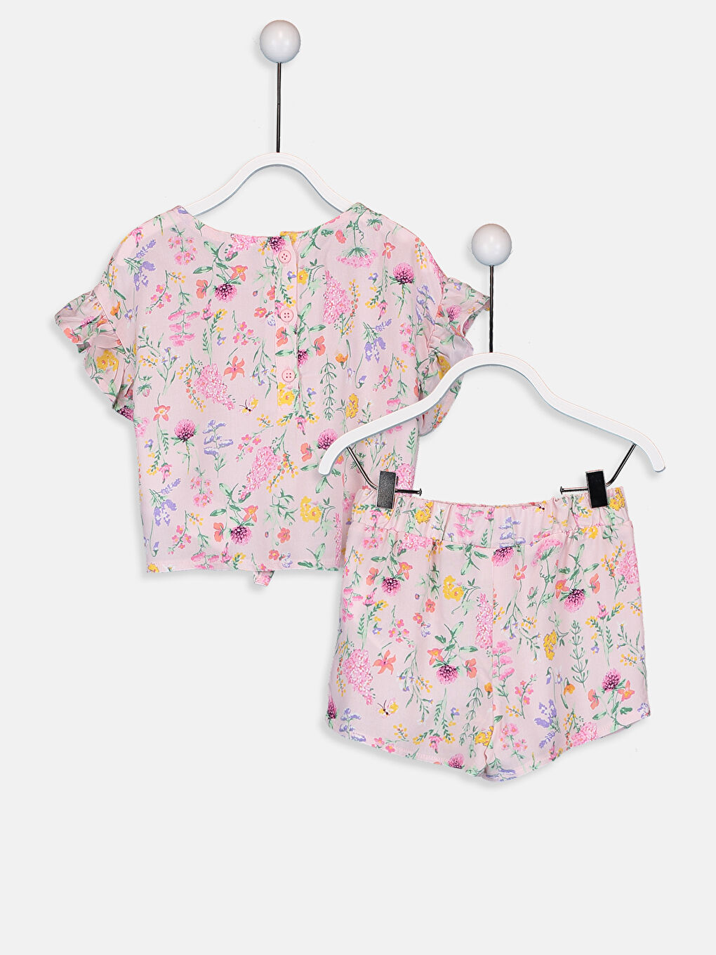 Açık Pembe Baskılı Takım-1