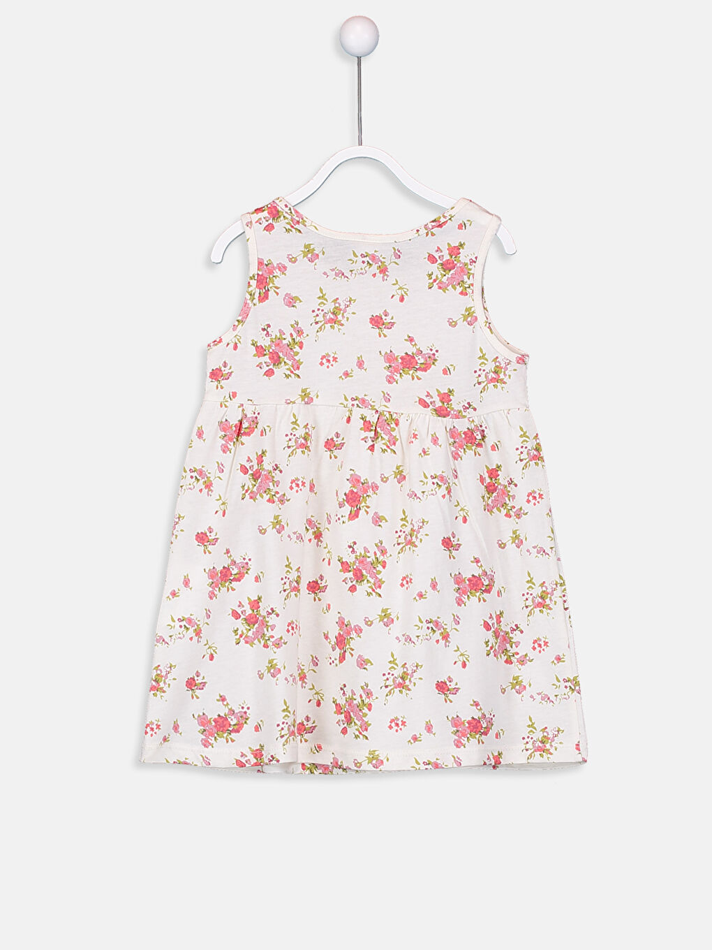 Crew Neck Baby Girls' Dress-1