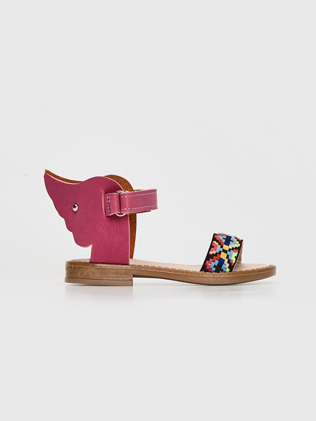 حذاء مفتوح فوشيا طفلة صغيرة