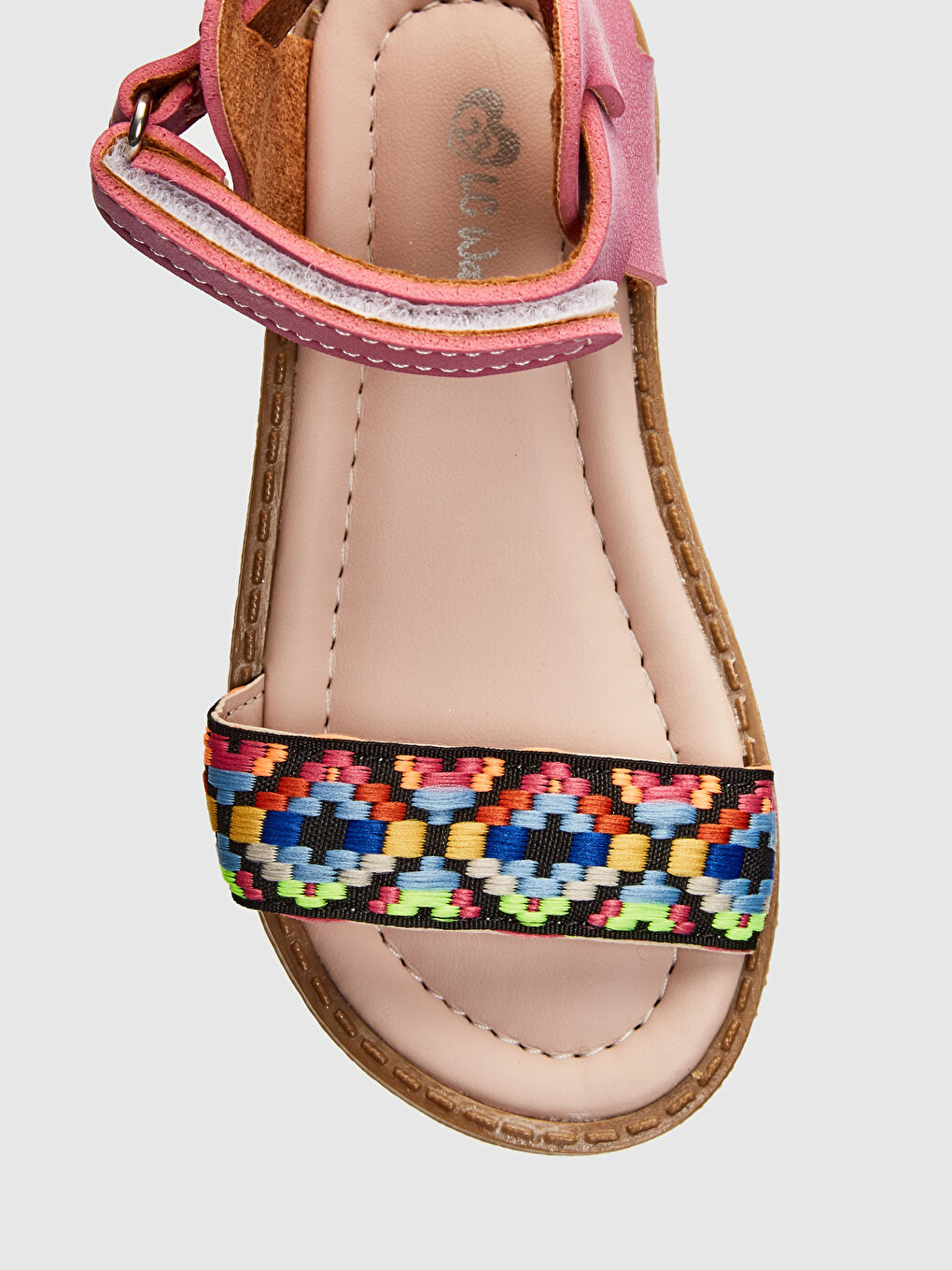 حذاء مفتوح فوشيا طفلة صغيرة-4