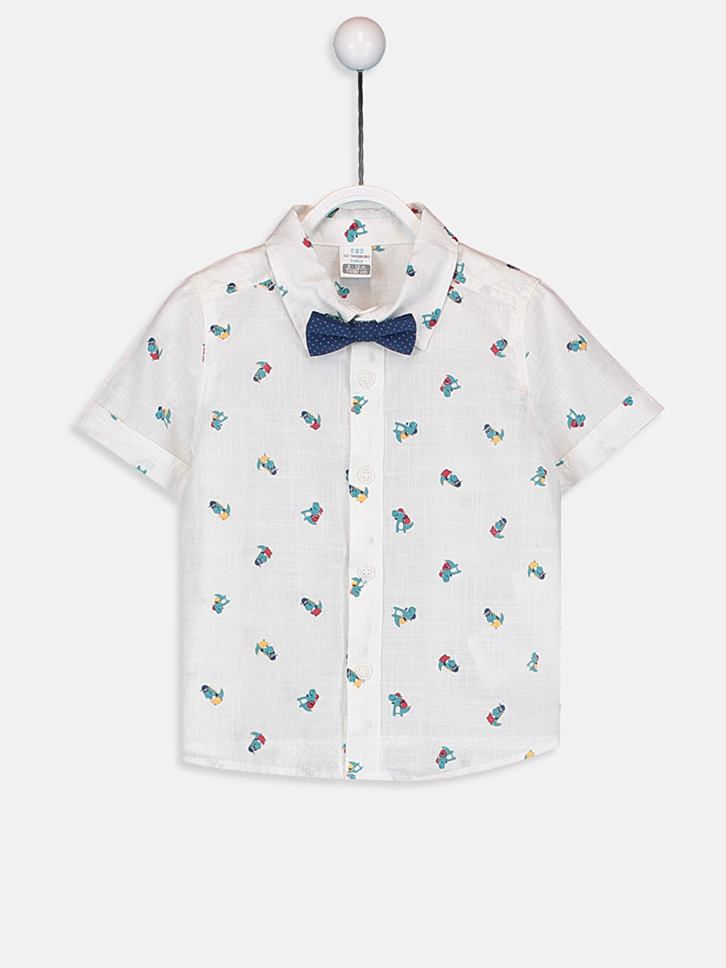 Yeşil Kısa Kollu Erkek Bebek Gömlek