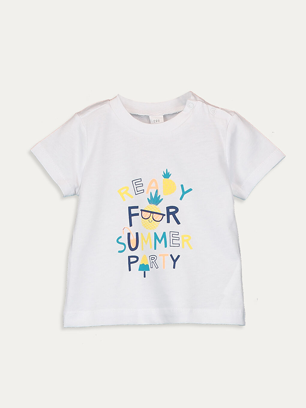 Beyaz Erkek Bebek Pijama Takımı-2