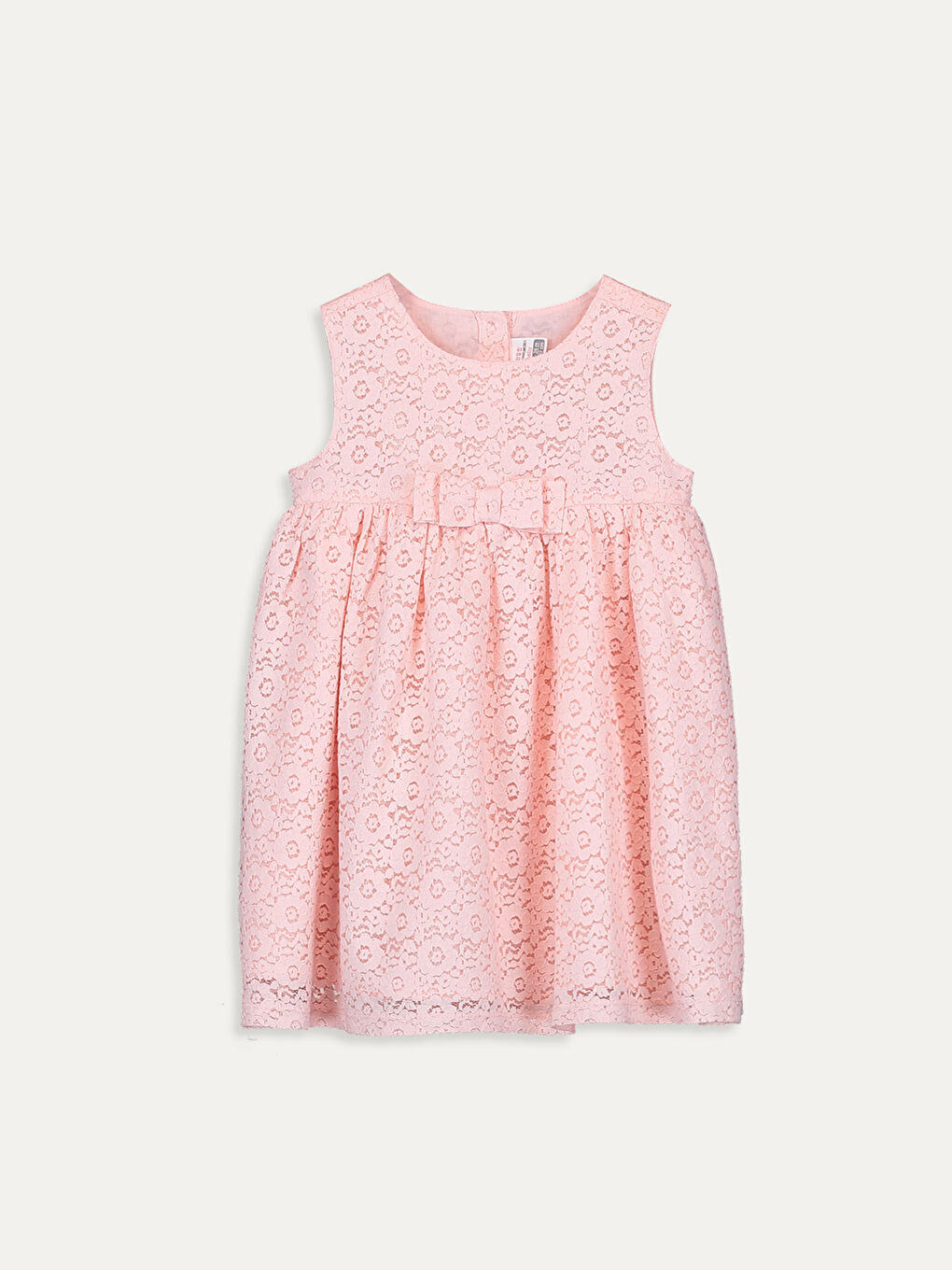 فستان للبنات حديثي الولادة بياقة دائرية