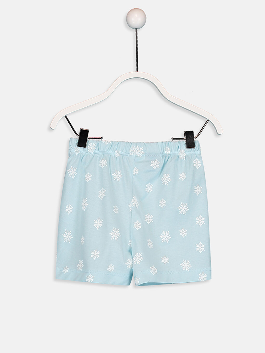 Beyaz Kız Bebek Elsa Desenli Pijama Takımı-3