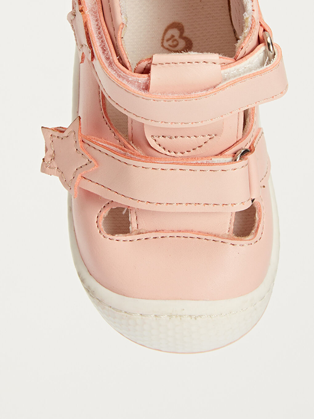 Pembe Kız Bebek İlk Adım Cırt Cırtlı Ayakkabı-5