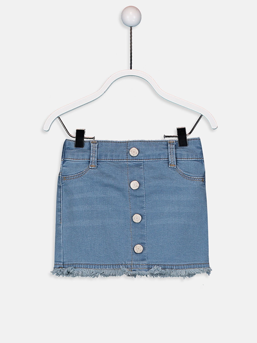 Orta İndigo Rodeo Etek-1