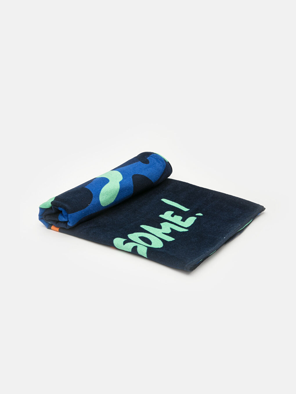 Lacivert Plaj Havlusu-1