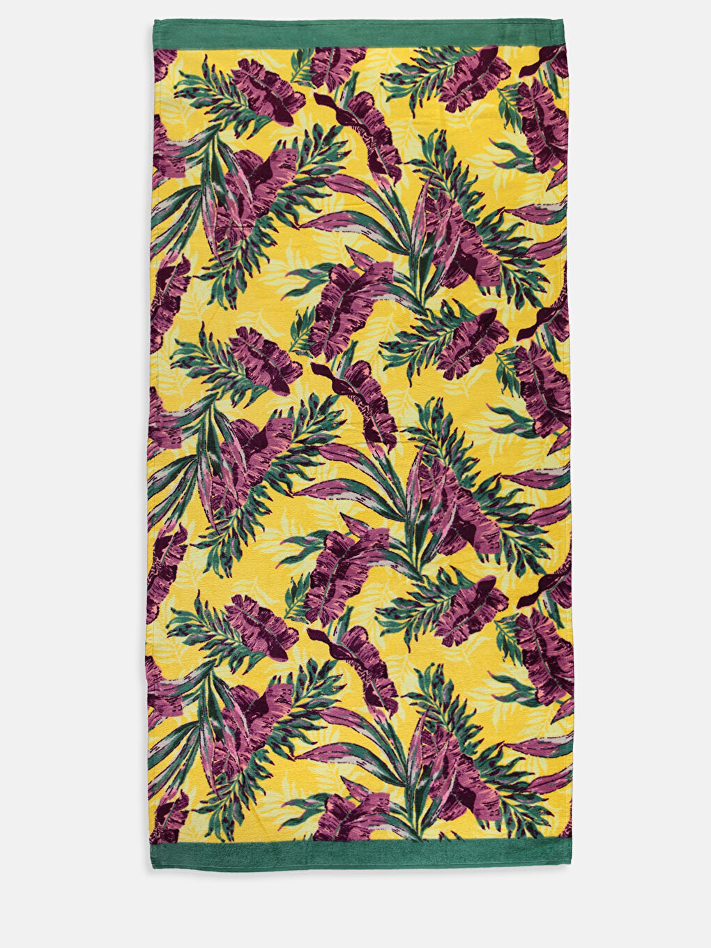 Sarı Baskılı Kadın Plaj Havlusu
