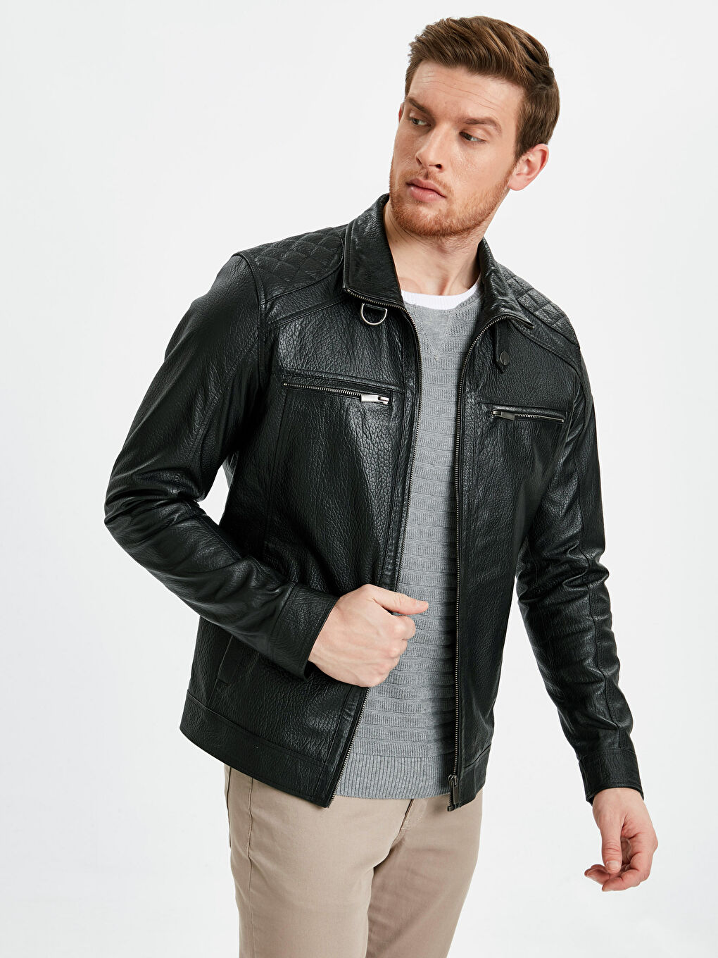 جاكيت جلد للرجال