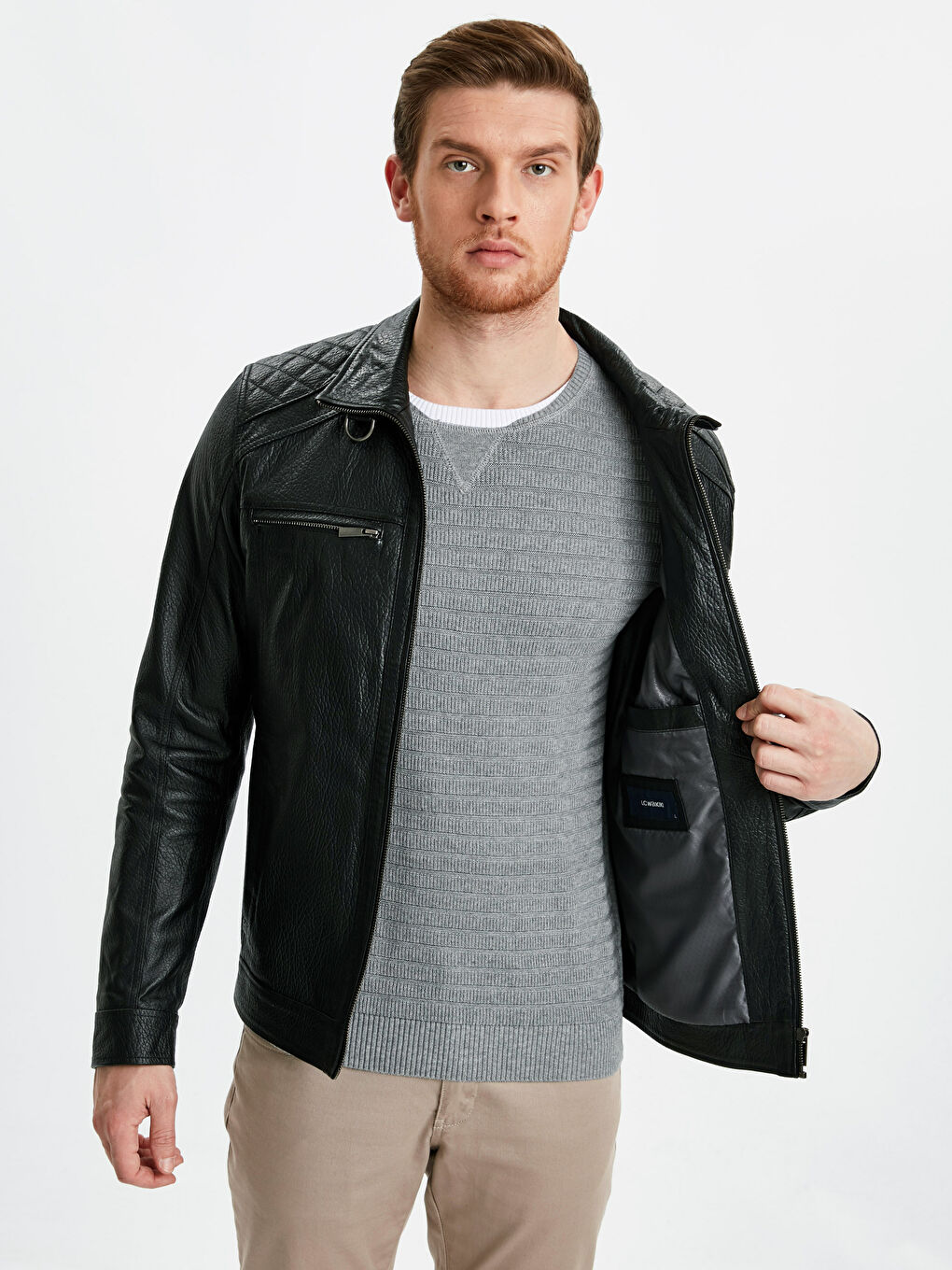 جاكيت جلد للرجال-1