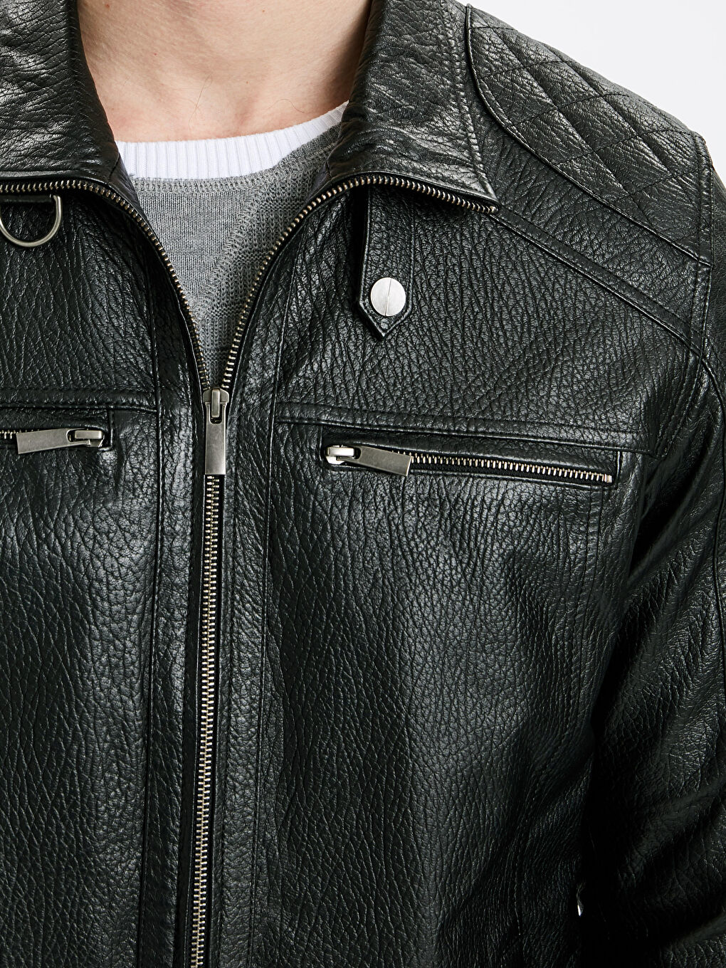 جاكيت جلد للرجال-4