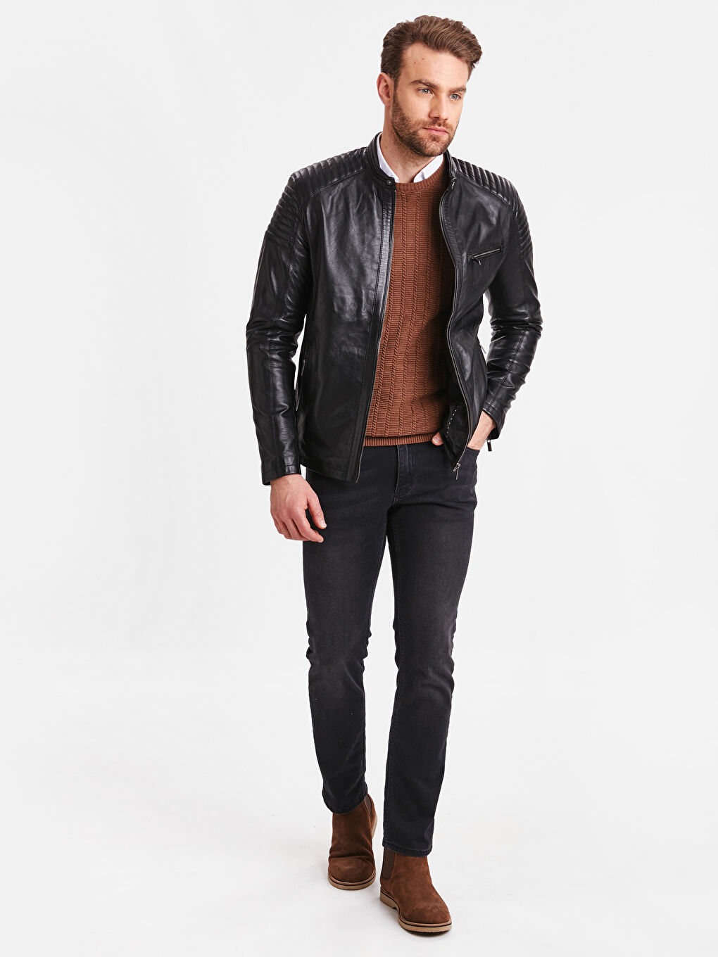 Men's Leather Jacket-3