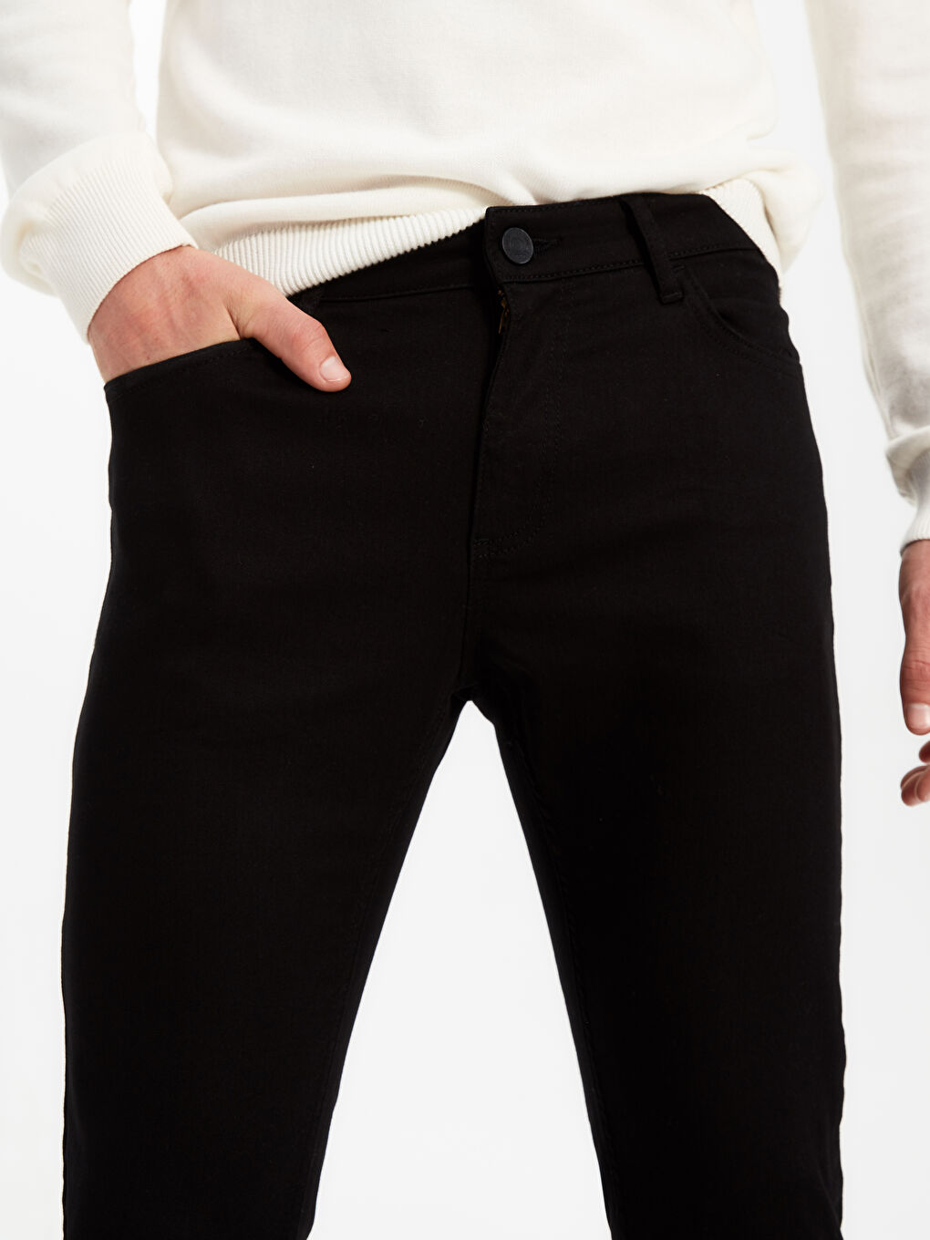 Siyah Erkek Jean Pantolon-4