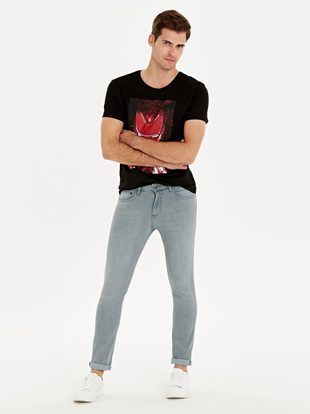 Gri Erkek Jean Pantolon