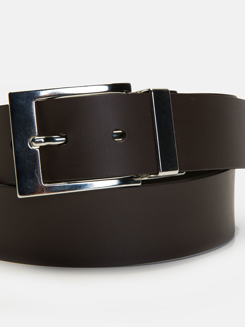 Siyah Deri Görünümlü Erkek Kemer-1