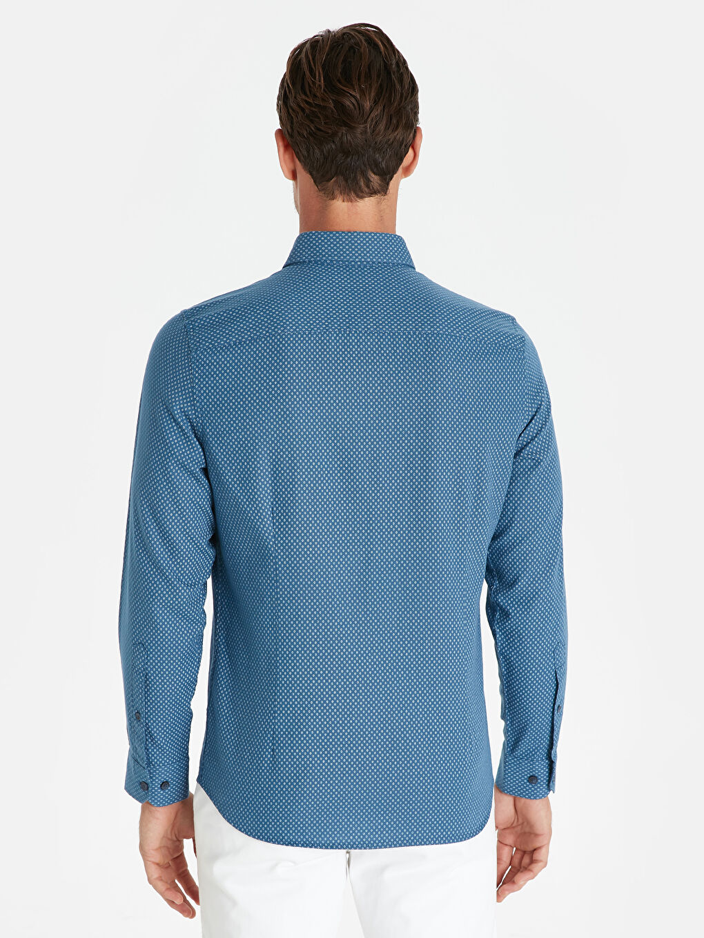 Chemise Oxford Slim Fit à Manches Longues pour Hommes-2