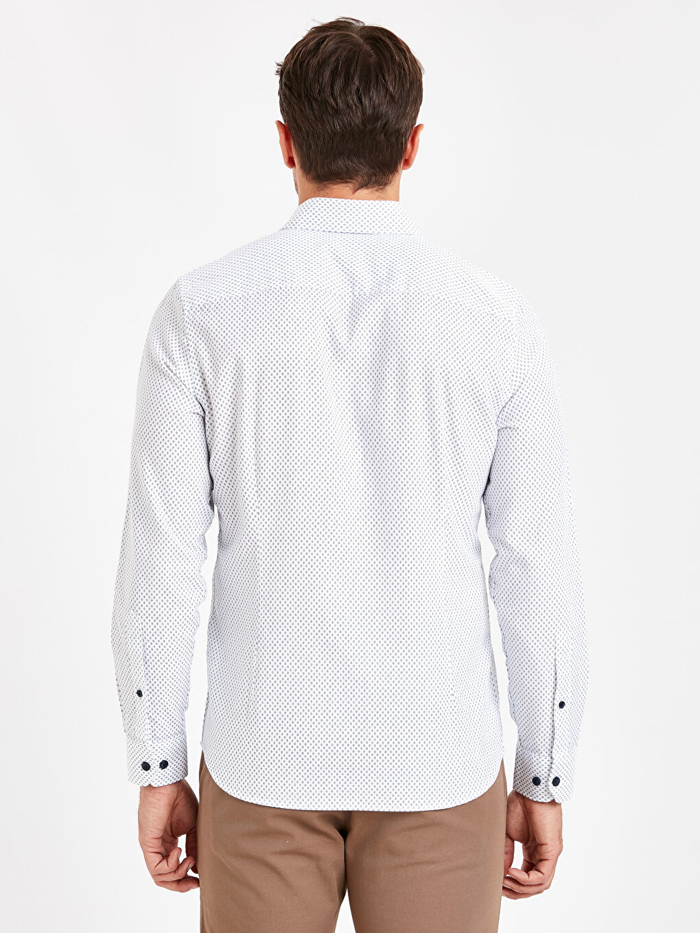 Beyaz Oxford Erkek Gömlek-2