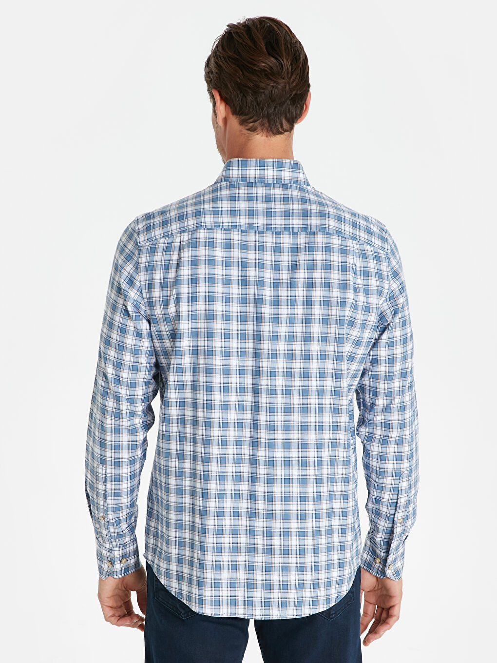 قميص أزرق فاتح رجال-1