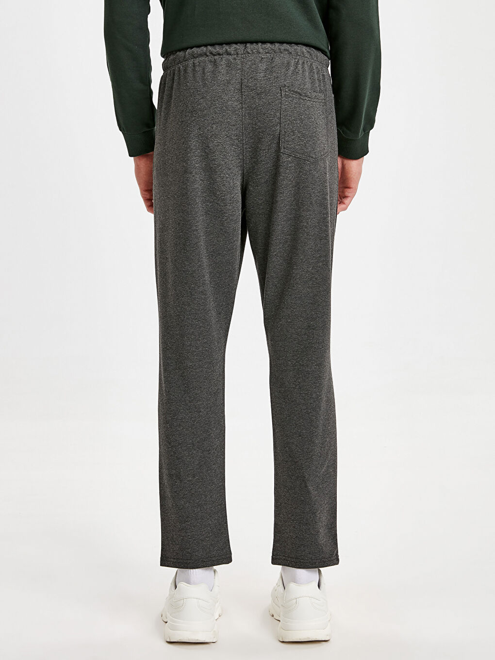 Antrasit Melanj Eşofman Altı-2