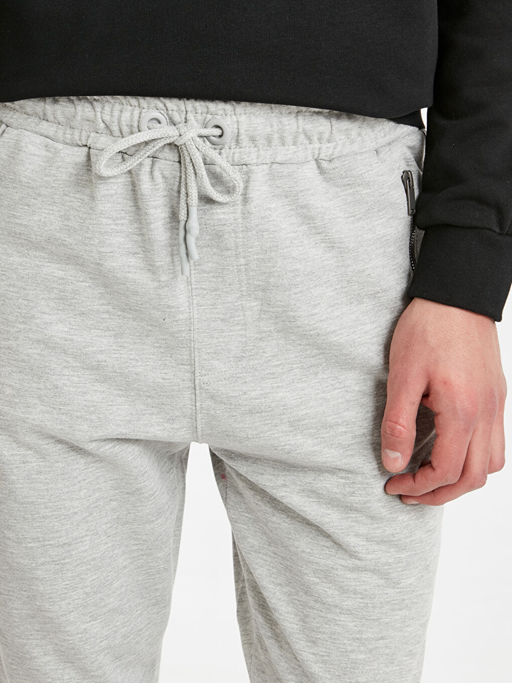 Gri Melanj Eşofman Altı-3