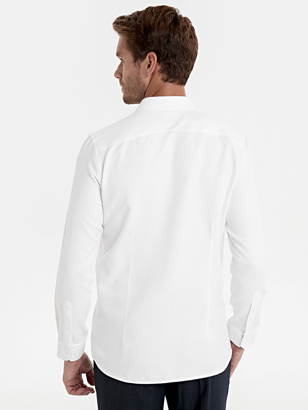 Slim Fit Long Sleeve Men's Shirt-3