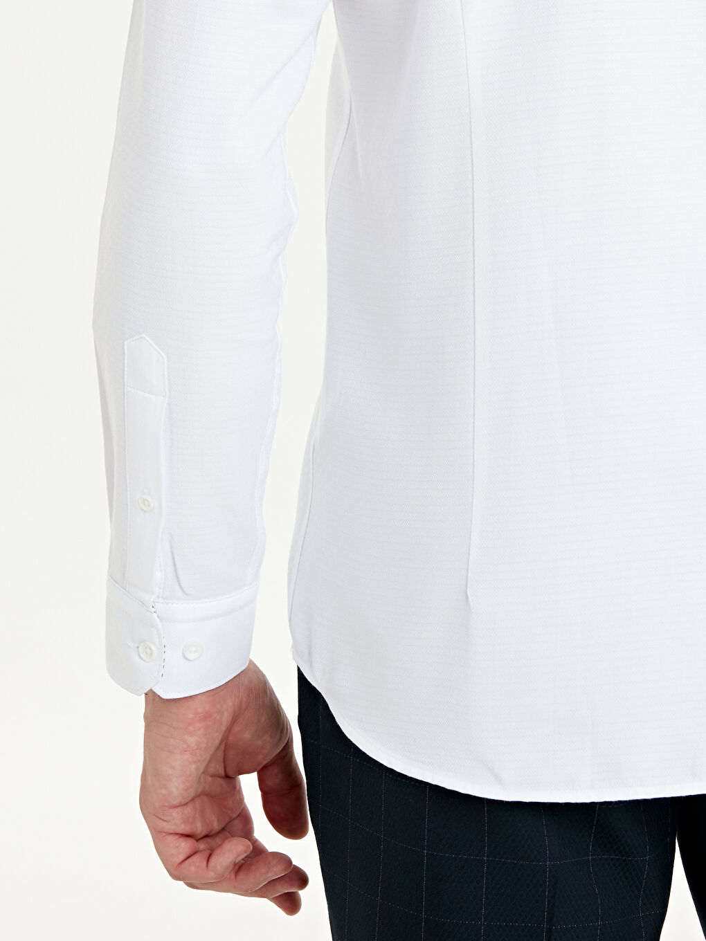 Slim Fit Long Sleeve Men's Shirt-5
