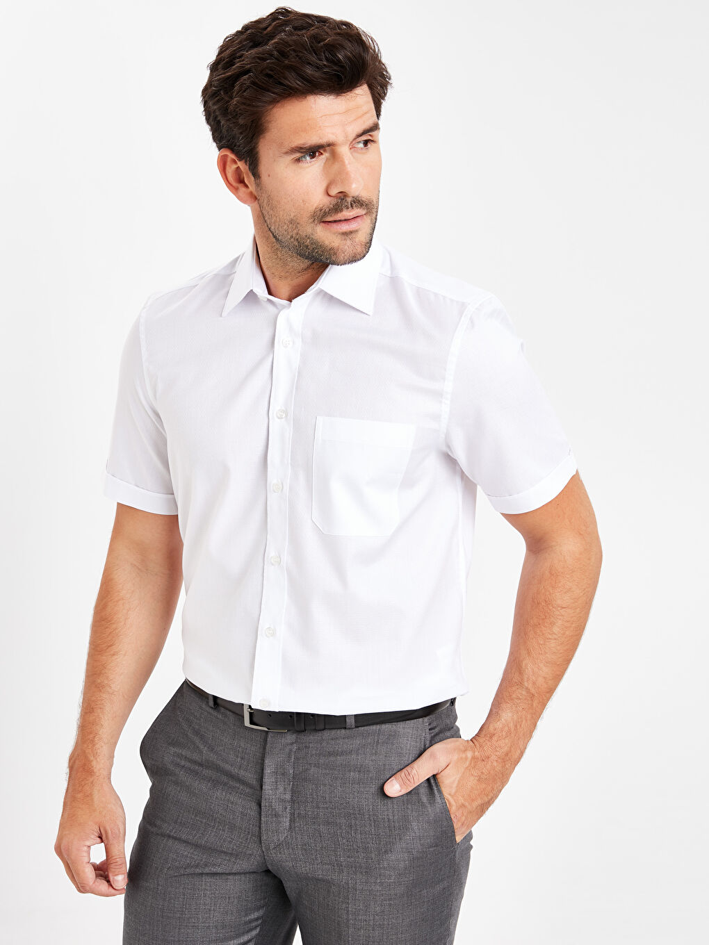 قميص أبيض رجل-1