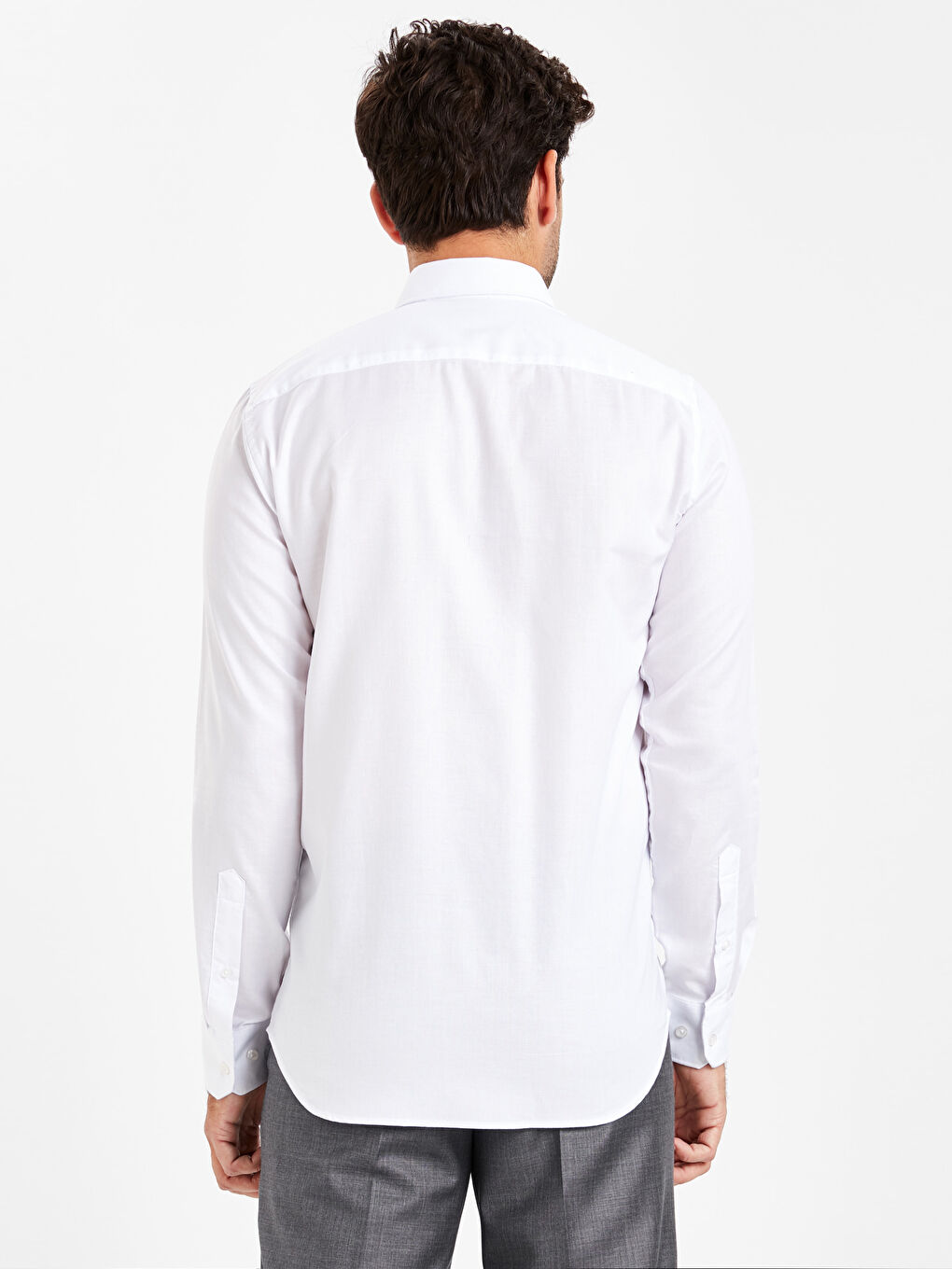 Мужчины Белый Рубашка-2