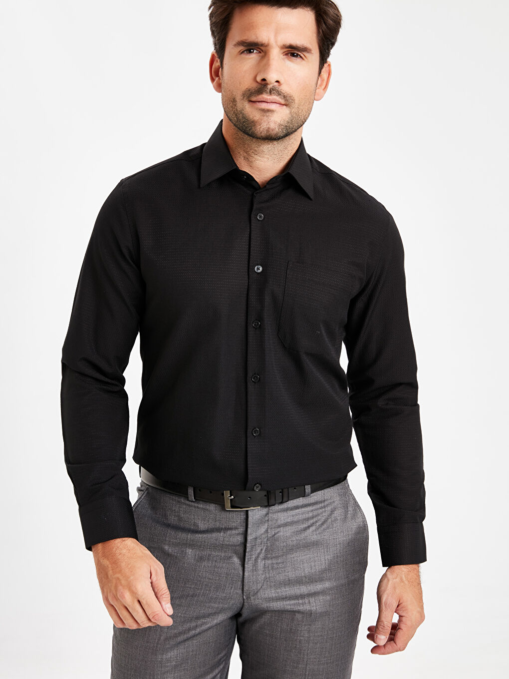 Chemise NOIR Homme-2