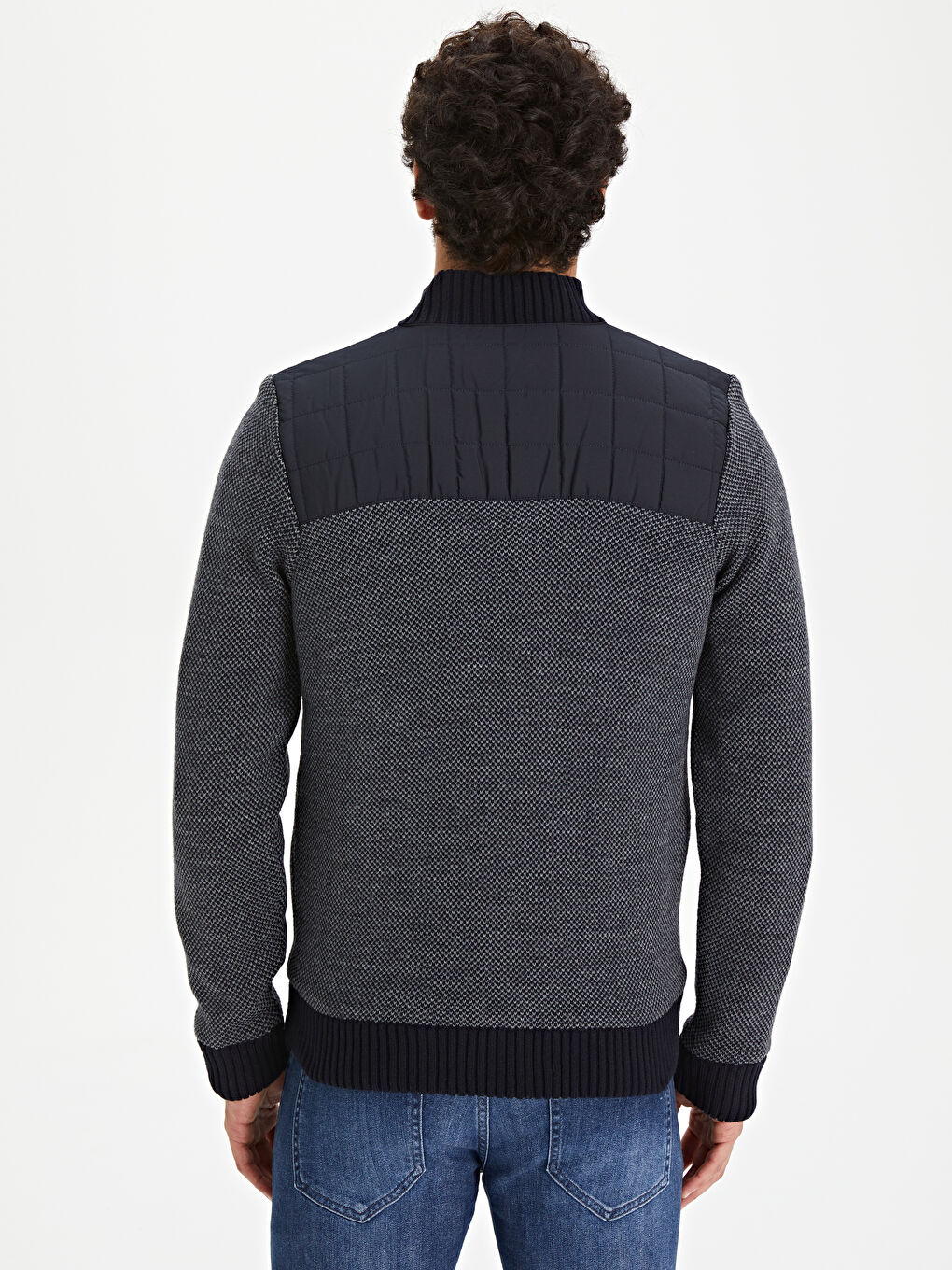 Man NAVY Cardigan-3
