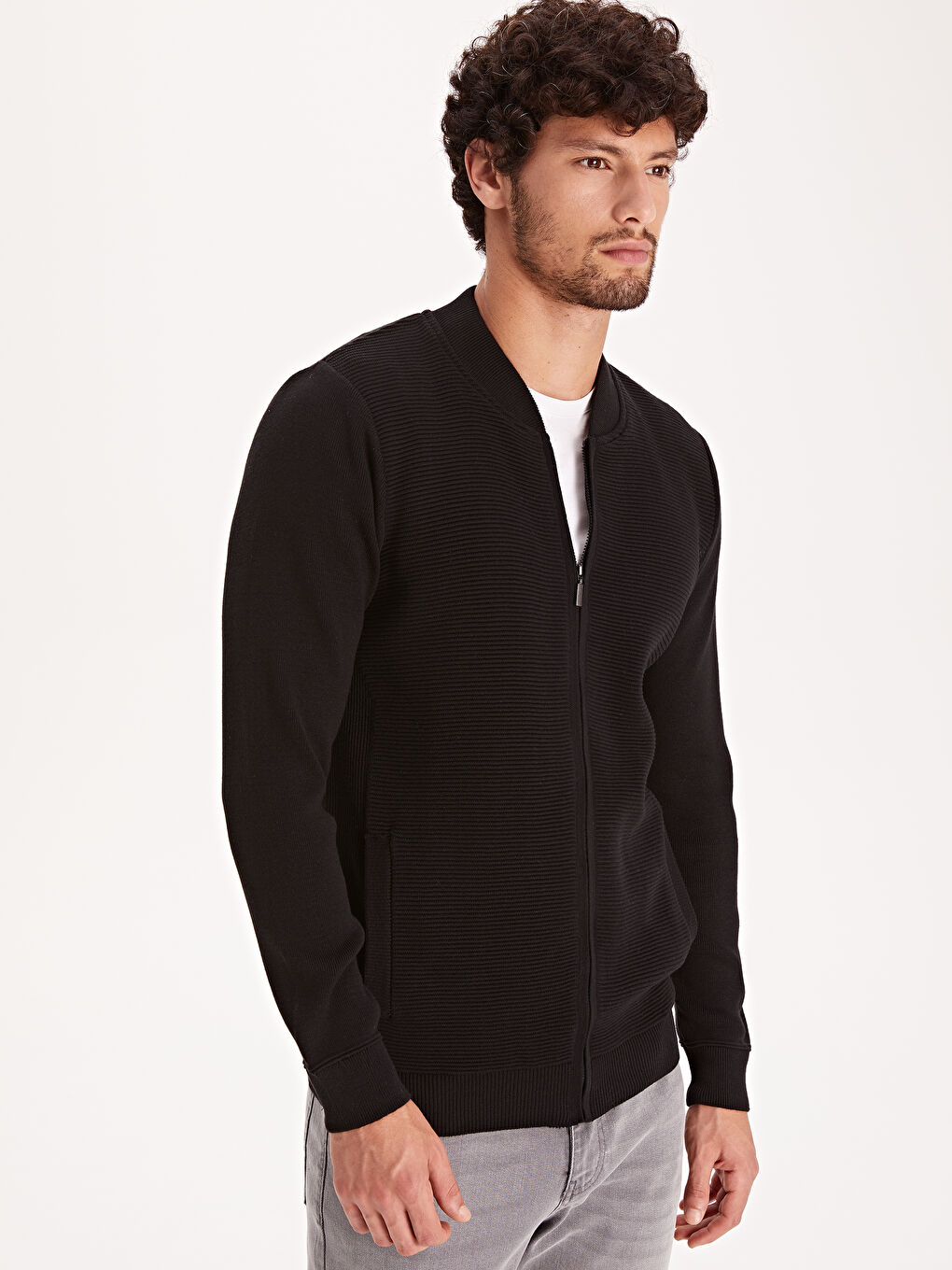 Man BLACK Cardigan-1