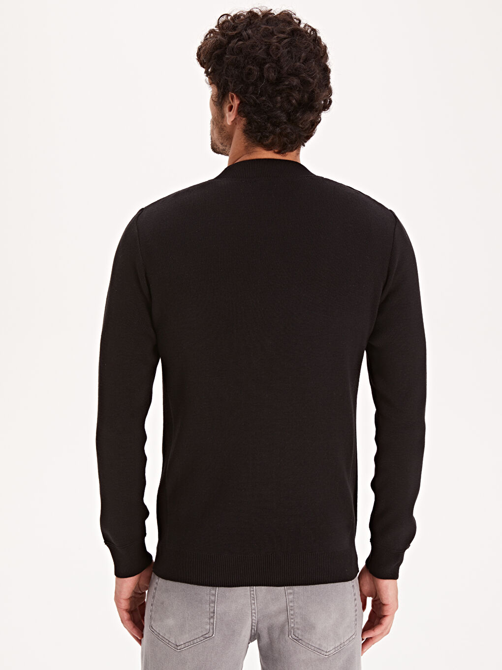 Man BLACK Cardigan-2
